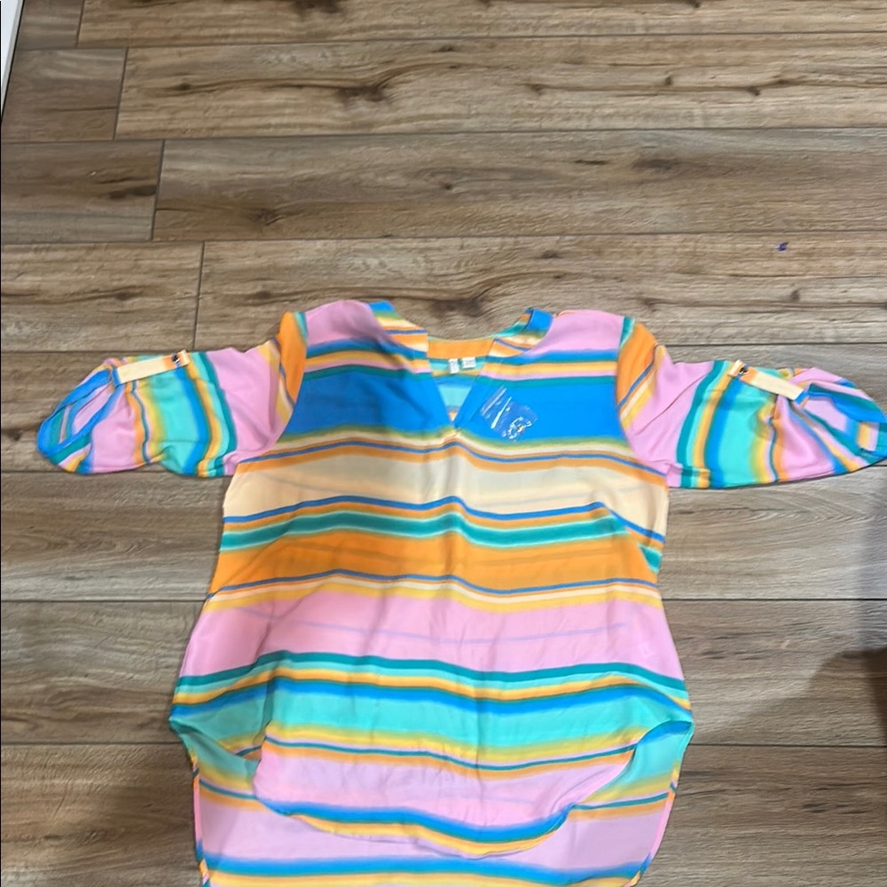 Cato Multicolor Striped Blouse